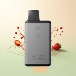 Adalya AD 10000 Puffs Space Grijs Oplaadbaar Aardbei Plons