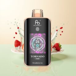 Fumot Tornado 25000 Puffs HD Scherm 700mAh Oplaadbaar 20ml Aardbei IJs
