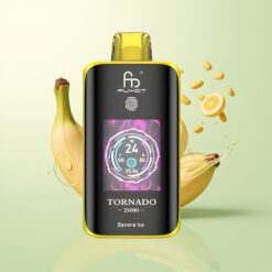 Fumot Tornado 25000 Puffs HD Scherm Oplaadbare 700mAh 20ml Banaan IJs
