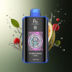 Fumot Tornado 25000 Pufs HD Scherm 700mAh Oplaadbaar 20ml Zwart IJs