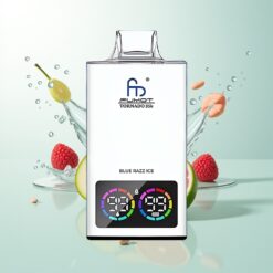 Fumot Tornado 35000 Dubbele Mesh Coil RGB Lader Blauwe Framboos IJs