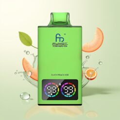 Fumot Tornado 35000 Dubbele Mesh Coil RGB Verlichting Snel Oplaadbaar Juicy Peach IJs