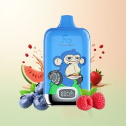 Fumot Tornado Digital Box 12000 Puffs 20ml Mesh Coil Type-C Aardbei Watermeloen