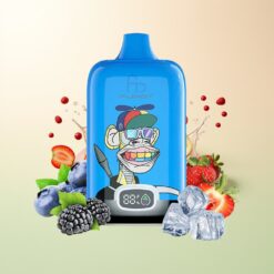 Fumot Tornado Digital Box 12000 Puffs Digitale Box Met Oplaadbare Batterij En Mesh Coil Aardbei Druif