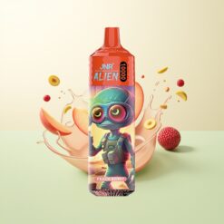 JNR Alien 10000 Puffs RGB Mesh 20ml Perzik Bes