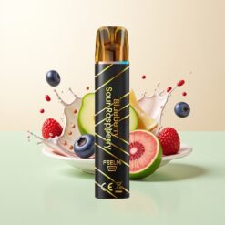 JNR Black&Golden 800 Puffs 550mAh 2ml TPD Blauwe Bes Zure Framboos