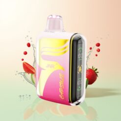 JNR Capsule 15000 Puffs 850mAh 20ml 20W Dual Mesh Coil Smart LED Display Boost Mode Type-C Quick Charge Full-Screen Immersion Battery & Vape Display Aardbei Watermeloen Ijs