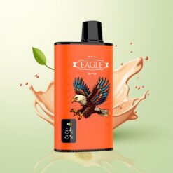 JNR EAGLE Smart 23000 Puffs Digitale Scherm 1.0ohm Mesh Coil Aanpasbare Luchtstroom 750mAh Batterij 25ml Vloeistof Sappige Perziken