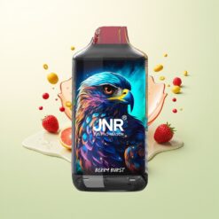 JNR Falcon 16000 Puffs 850 mAh 22ml Dual Mesh Coil Type C & Lightning Smart LED Display 0%,2% Bessen Uitbarsting