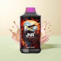 JNR Falcon 16000 Puffs 850mAh 22ml Dual Mesh Coil Type C LED Sakura Druif Wegwerp Vape