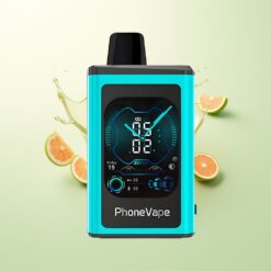 JNR PhoneVape 30000 pufs Oplaadbare Turbo Luchtstroom App Bestuurbaar Miami Munt