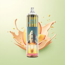 JNR Rocket-X 12400 Puffs Ajusteerbare Luchtstroom RGB Licht 1.2ohm Mesh Coil 850mAh Type-C Perzik Mango