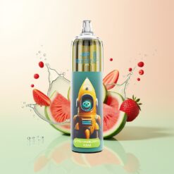 JNR Rocket-X 12400 Puffs Ajusteerbare Luchtstroom RGB Lichten 1.2ohm Mesh Coil 850mAh Type-C Snellaad Aardbei Watermeloen IJs