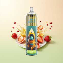 JNR Rocket-X 12400 Puffs Ajusteerbare Luchtstroom RGB Mesh Coil Type-C Aardbei Kiwi