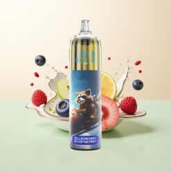 JNR Rocket-X 12400 Puffs RGB Mesh Coil Type-C Snelle Lading Blauwe Bes Framboos