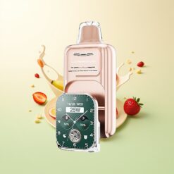 JNR VapeWatch 30.000 Puffs 1000mAh Type-C Dual Mesh Coil Aardbei Banaan